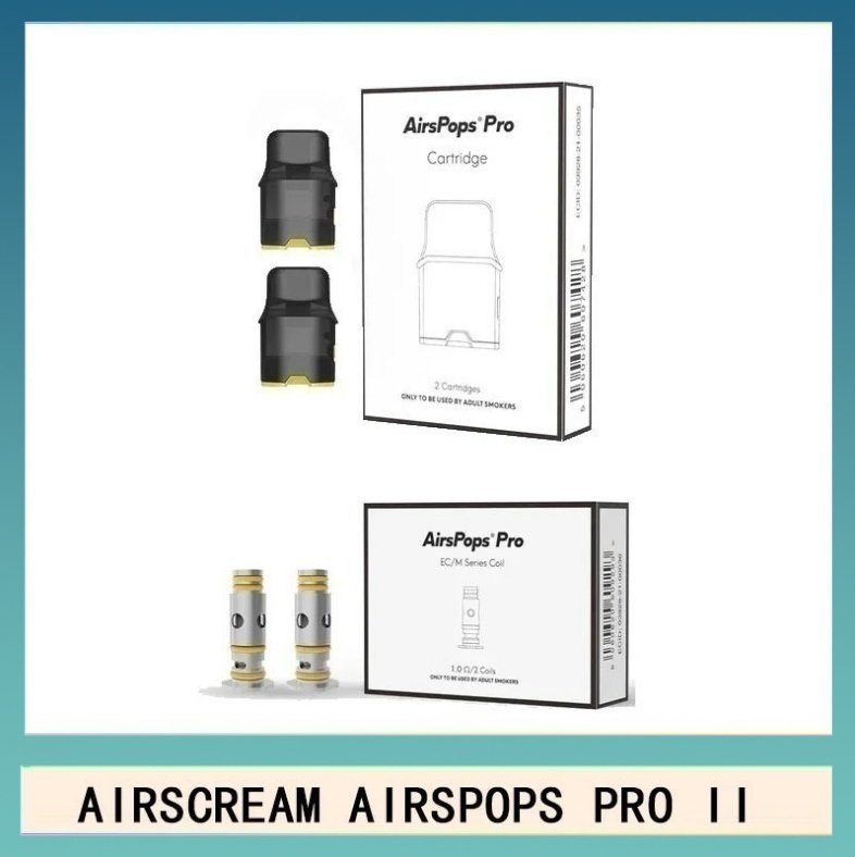 Airscream Airspops 芯 AIRSCREAM AIRSPOPS PRO II氣泡2代煙彈空倉霧化芯成品芯
