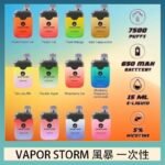 Vapor Storm風暴電子煙7500口（5%）一次性