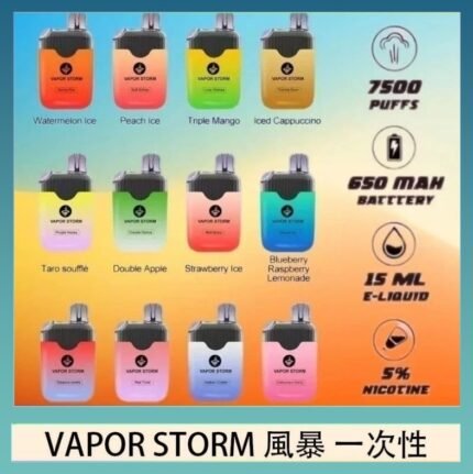 Vapor Storm風暴電子煙7500口（5%）一次性